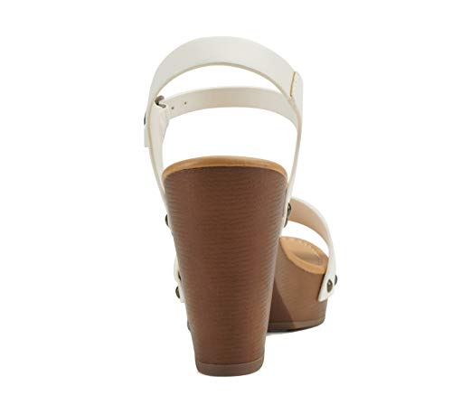 Chivas Soda Women's Bold Buckles Studded Wedge Sandal for Summer Festivals
| Chivas Soda Women's Bold Buckles Studded W